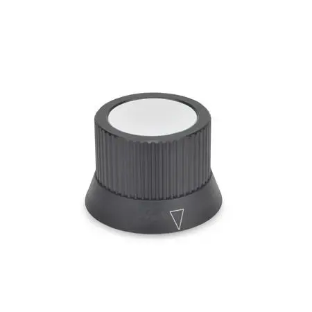 Produktfoto 1 von Drehknöpfe, Aluminium, schwarz eloxiert