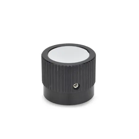 Produktfoto 1 von Drehknöpfe, Aluminium, schwarz eloxiert