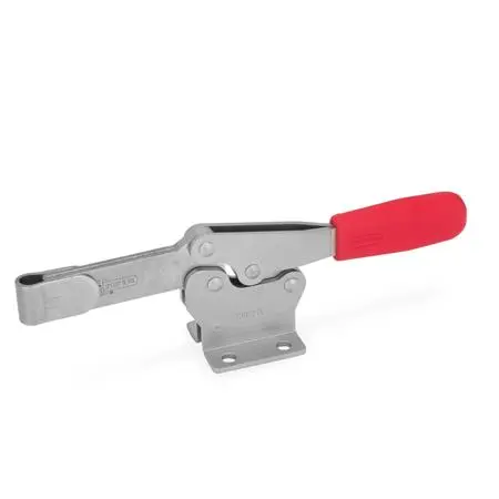 Produktfoto 1 von Schnellspanner, Edelstahl, Spannhebel horizontal, mit waagrechtem Fuß