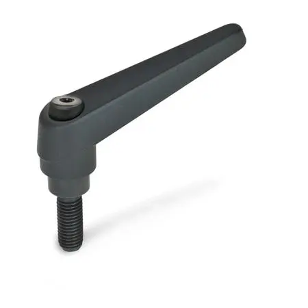 Produktfoto 1 von Verstellbare Klemmhebel, Zink-Druckguss, Schraube Stahl