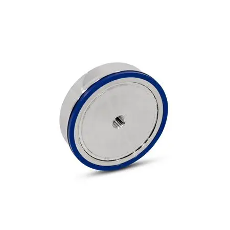 Produktfoto 1 von Haltemagnete, NdFeB, Gehäuse Edelstahl, mit Innengewinde, Hygienic Design