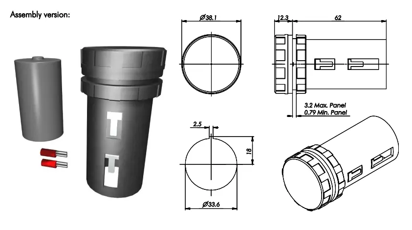 Produktfoto 1 von ELGO Battery box 1xC for the IZ and AZ series