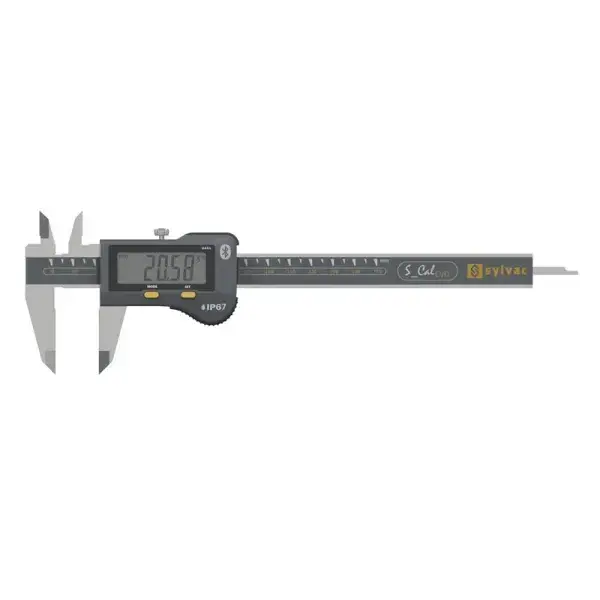 Produktfoto 1 von SYLVAC S_Cal SMART Caliper IP67 - 150mm, 4x1.4 square depth gauge & Bluetooth