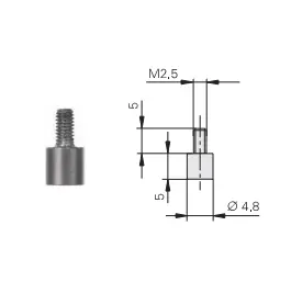 Produktfoto 1 von HEIDENHAIN Measuring contact 4,8 mm plan carbide. for Length Gauges