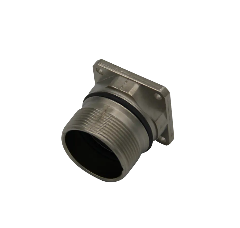 HEIDENHAIN Flange socket M23, 9 pin, female