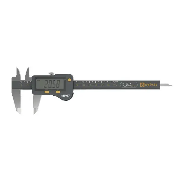 Produktfoto 1 von SYLVAC S_Cal EVO Caliper IP67 - 150mm, 4x1.4 square depth gauge & data output
