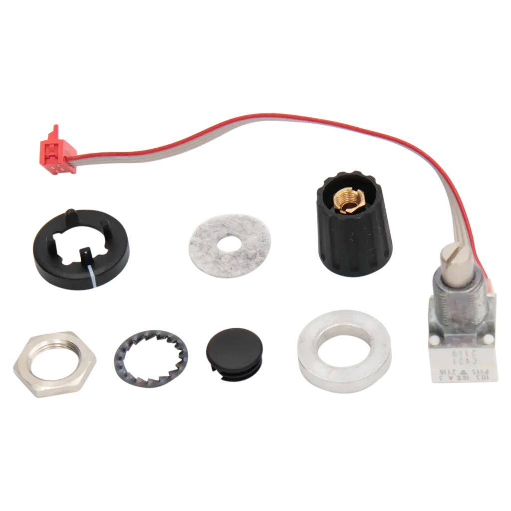 Produktfoto 1 von Potentiometer 10kOhm, with detent, with accessories, service set L=120mm