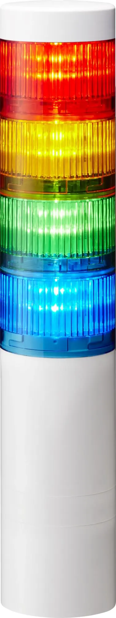 Produktfoto 1 von Signal tower, 4 tiers, 24VDC, 60mm, direct mount, M12, IP67/69K