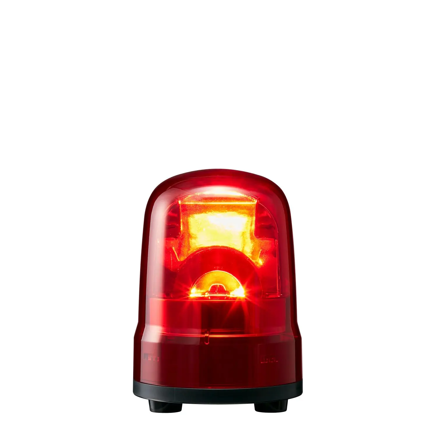 Produktfoto 1 von Rotating beacon, red, 12-24VDC, 100mm, terminal block, IP23, IP65 (w/gasket)