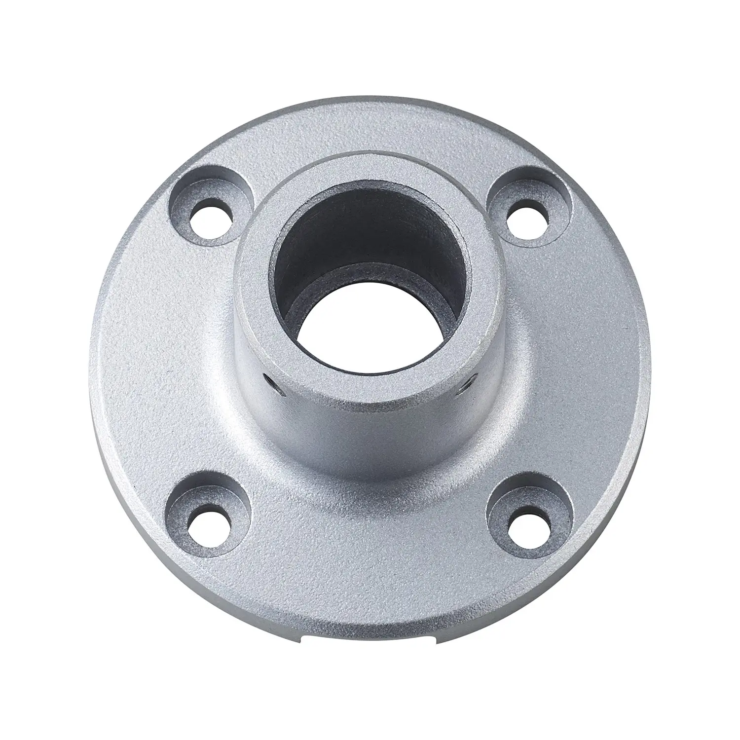 Produktfoto 1 von Circular bracket, silver, aluminium, 68mm dia. For use with LR signal towers.