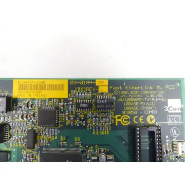 Produktfoto 1 von 3Com 03-0184-000 Rev-A. Fast Etherlink CL PCI Netzwerk - Karte SN: HMR21D28B1