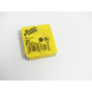 Produktfoto 1 von Cooper Bussmann ABC-V-15 Feinsicherung 750A VPE 3 Stück - ungebraucht! -