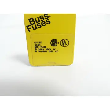 Produktfoto 1 von Cooper Bussmann ABC-V-10 Feinsicherung 200A VPE 4 Stück - ungebraucht! -