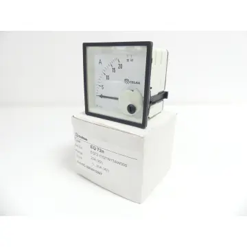 Produktfoto 1 von celsa EQ 72n Analog-Messgerät Range 20A 0…20A SN: 2002013927 -ungebraucht!-