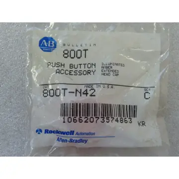 Produktfoto 1 von Allen Bradley CAT 800T-N42 Ser C Illuminated Amber Extended Head Cap