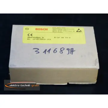 Produktfoto 1 von Bosch 1070078832-103 Servodyn D B-LP OM 04-D > ungebraucht! <