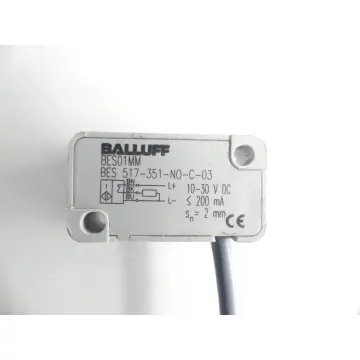 Produktfoto 1 von Balluff BES 517-351-N0-C-03 / BES01MM Induktiver Sensor Kabel - Länge: 3m