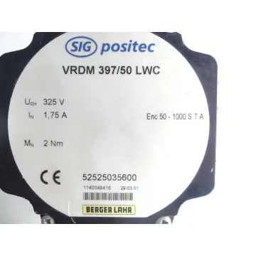 Produktfoto 1 von Berger Lahr VRDM 397/50 LWC SIG Positec 52525035600 Schrittmotor SN: 1140048416
