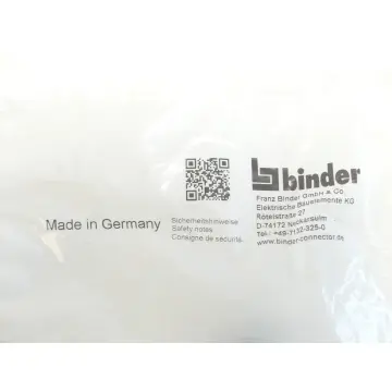 Produktfoto 1 von Binder 09 0107 300 03 M16 Vierkant-Flanschstecker, Polzahl: 3 - ungebraucht! -