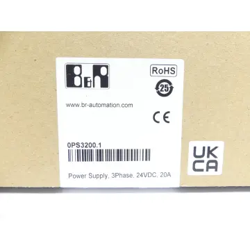 Produktfoto 1 von B&R 0PS3200.1 / PS3200 Power Supply SN: AF651013380 -ungebraucht!-