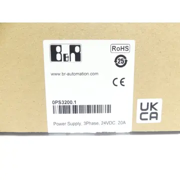 Produktfoto 1 von B&R 0PS3200.1 / PS3200 Power Supply SN: AF651013385 -ungebraucht!-