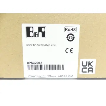 Produktfoto 1 von B&R 0PS3200.1 / PS3200 Power Supply SN: AF651013393 -ungebraucht!-