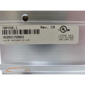 Produktfoto 1 von B&R 7BP702.1 Modulträger für 2 Module Rev. C0