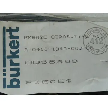 Produktfoto 1 von Bürkert Grund - Verteilerplatte 005688D ungebraucht in OVP