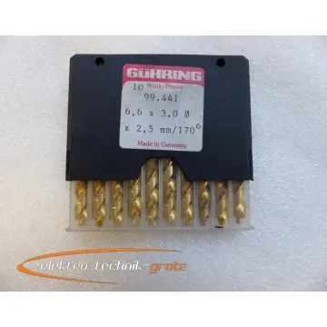 Produktfoto 1 von Gühring ERVXERVX 99.441 6,600 HSS Bohrer VPE 10 Stck -ungebraucht-