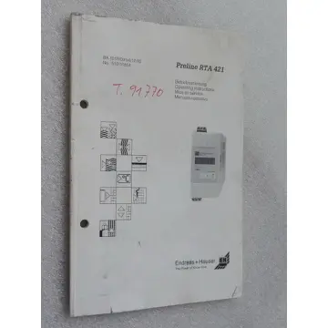 Produktfoto 1 von Endress & Hauser Preline RTA 421 Grenzwertschalter Betriebsanleitung Dokumentation Stand 2000