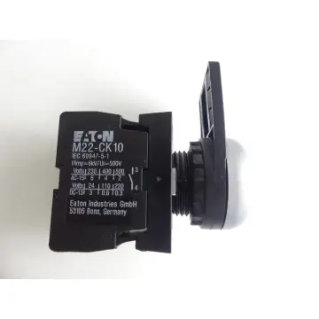 EATON M22-CK10 + M22-CLED-G Leuchtdrucktaster weiß
