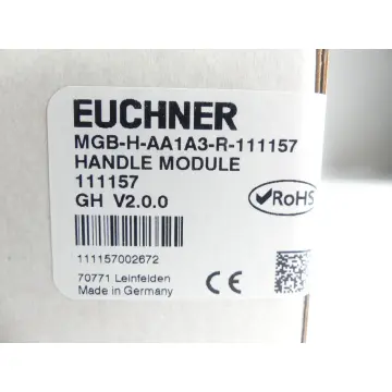 Produktfoto 1 von Euchner MGB-H-AA1A3-R-11157 Handle Module SN: 111157002672 - ungebr.! -