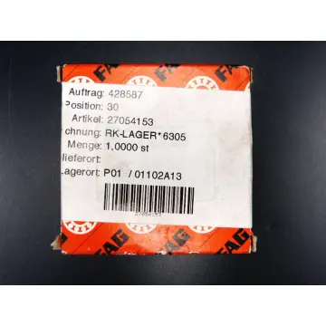 Produktfoto 1 von FAG 6305 Rillenkugellager einreihig > ungebraucht! <
