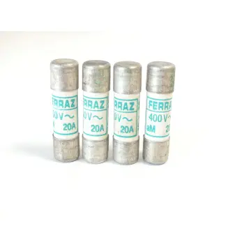 Produktfoto 1 von Ferraz C 63210 Sicherung 10x38 20A 400V~ aM VPE 4 Stück