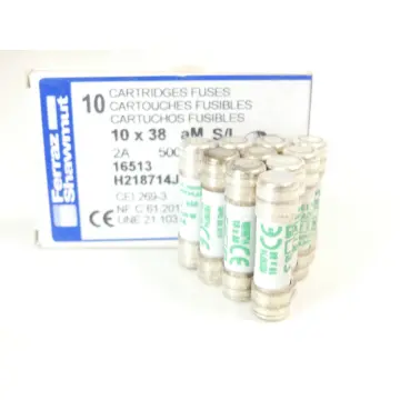 Produktfoto 1 von Ferraz Shawmut H218714J Sicherung 10x38 aM S/I 2A 500V~ VPE 10 St. ungebraucht