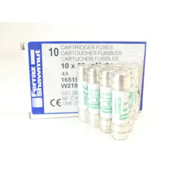 Produktfoto 1 von Ferraz Shawmut W219232J Sicherung 10x38 aM S/I 4A 500V~ VPE 10 St. ungebraucht