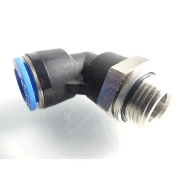 Produktfoto 1 von Festo 12B Winkelverbindungsstecker Ø 12mm M10 Gewinde 1/4" + Unterlegscheibe