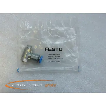 Produktfoto 1 von Festo GRLA-1/8-QS-8-D 193145 Drossel-Rückschlagventil -ungebraucht-