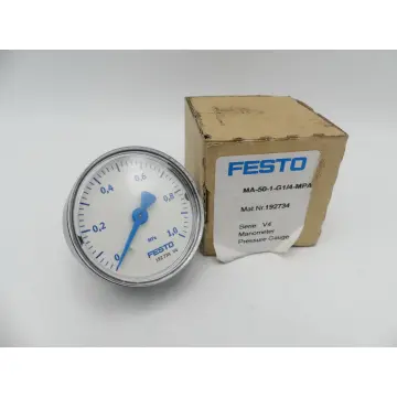 Produktfoto 1 von Festo MA-50-1-G1/4-MPA Mat.Nr. 192734 Serie: V4 Manometer > ungebraucht! <