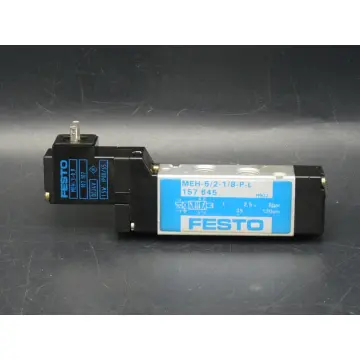 Produktfoto 1 von Festo MEH-5/2-1/8-P-L Magnetventil 157645