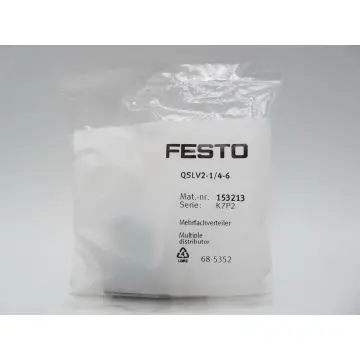 Produktfoto 1 von Festo QSLV2-1/4-6 Mat.-nr.: 153213 Mehrfachverteiler > ungebraucht! <