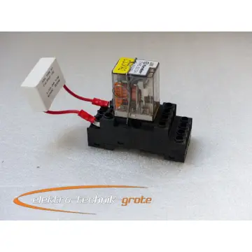 Produktfoto 1 von Finder 55.34 Miniatur-Steckrelais 110V~AC Spule mit Finder 94.74 Sockel