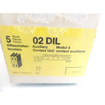Produktfoto 1 von Klöckner Moeller 02 DIL Hilfsschalterbaustein VPE: 5 Stück