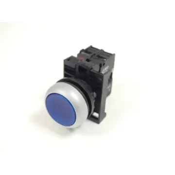 Produktfoto 1 von Klöckner Moeller M22-K01 K-Element + M22-LED-W L-Element +Drucktaster blau