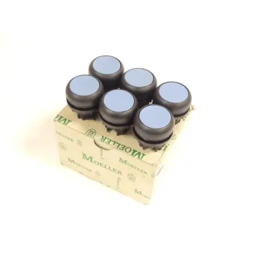 Produktfoto 1 von Klöckner Moeller M22S-D-B Drucktaster flach blau VPE 6 St. - ungebraucht -