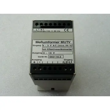 Kühnreich & Meixner MUTV Meßumformer mit Effektivwertkonverter 0 - 5 V AC max 50 V