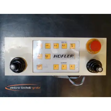 Höfler Maschinenbedientafel 393 x 146 mm