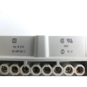 Produktfoto 1 von Harting Han 16 E-M 16A 500V~ 6kV Buchseneinsatz + Halterung