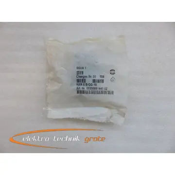 Produktfoto 1 von Harting HAN 6 B-GG-16 Tüllengehäuse 09300061441 02 -ungebraucht-