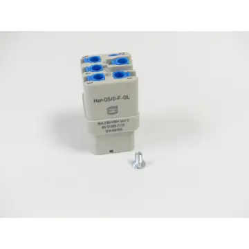 Produktfoto 1 von Harting Han Q5/0-FQL 16A 230/400V Anschlussbuchse ungebraucht